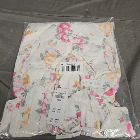 SEALED HOLLISTER FLUTTER SLEEVE V-WAIST MINI DRESS - SIZE MEDIUM