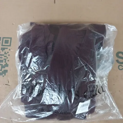 BAGGED NOBODY'S CHILD FINCHLEY CORD MIDI DRESS IN BURGUNDY SIZE 10