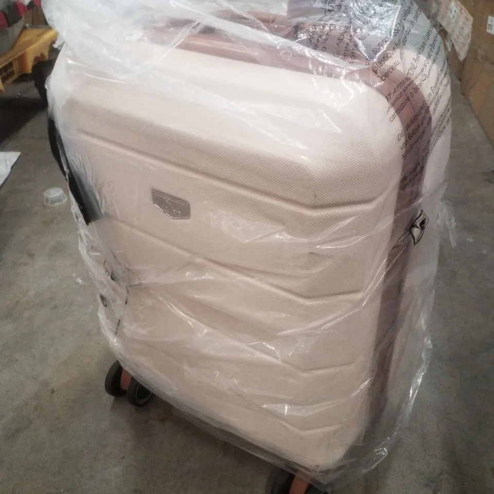 BOXED LUGG 15" JETSET TRAVEL CABIN BAG - CREAM WITH BROWN