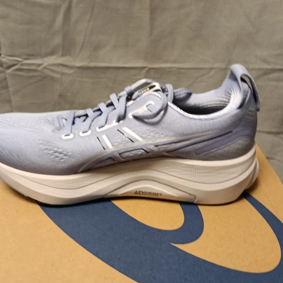 BOXED ASICS GEL-KAYANO 32 WOMEN’S RUNNING SHOES – BLUEBELL/PURE SILVER – UK 8