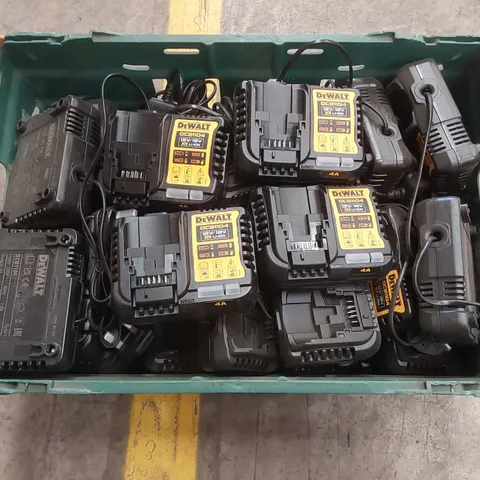 APPROXIMATELY 30x DEWALT DCB1104 12/18V XR LI-ION BATTERY CHARGERS 