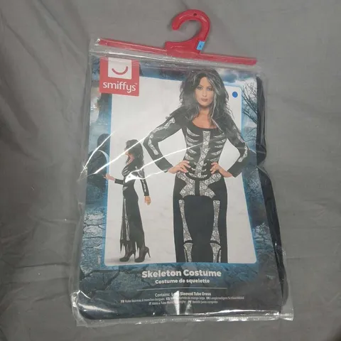 SMIFFYS SKELETON COSTUME – SLEEVED TUBE DRESS, FANCY DRESS