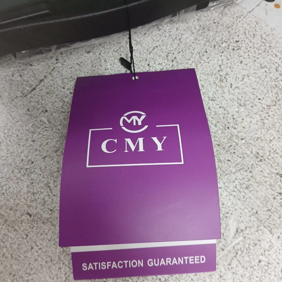 CMY GREEN HARD-SHELL WHEELED SUITCASE WITH INTERIOR ORGANISER