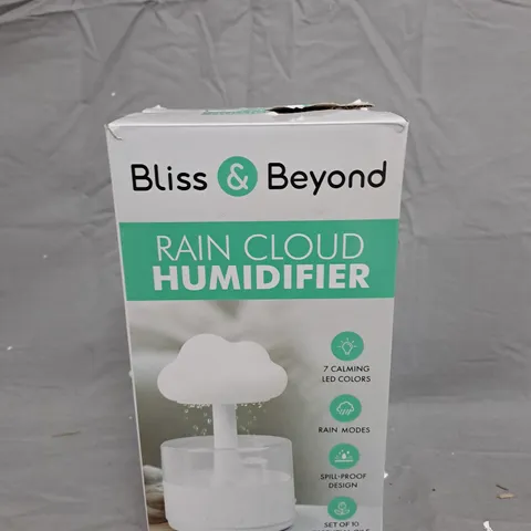BLISS & BEYOND RAIN CLOUD HUMIDIFIER – BOXED