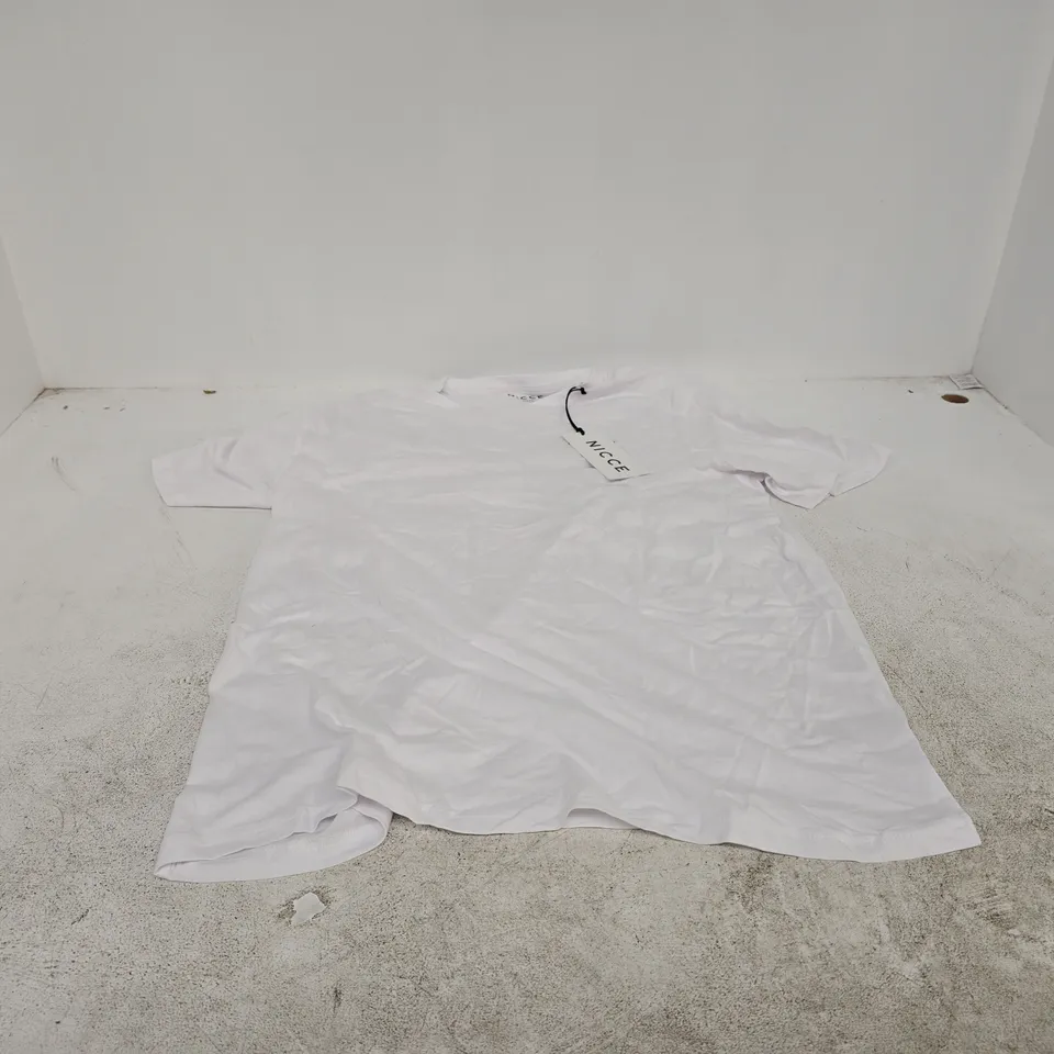 NICCE LOUNGEWEAR WHITE T SHIRT XL LARGE
