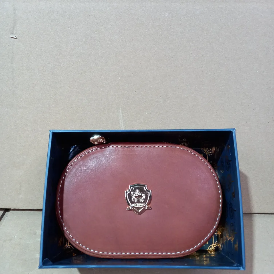 PAUL COSTELLOE STIRRUP VANITY TRINKET CASE - TAN