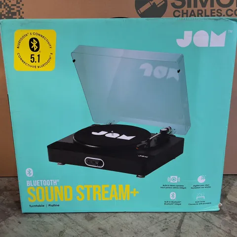 BOXED JAM BLUETOOTH SOUND STREAM+ VINYL RECORD PLAYER