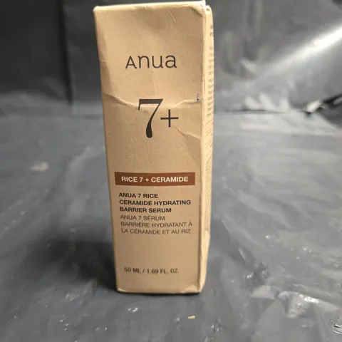SEALED ANUA RICE 7 + CERAMIDE HYDRATING BARRIER SERUM - 50ML