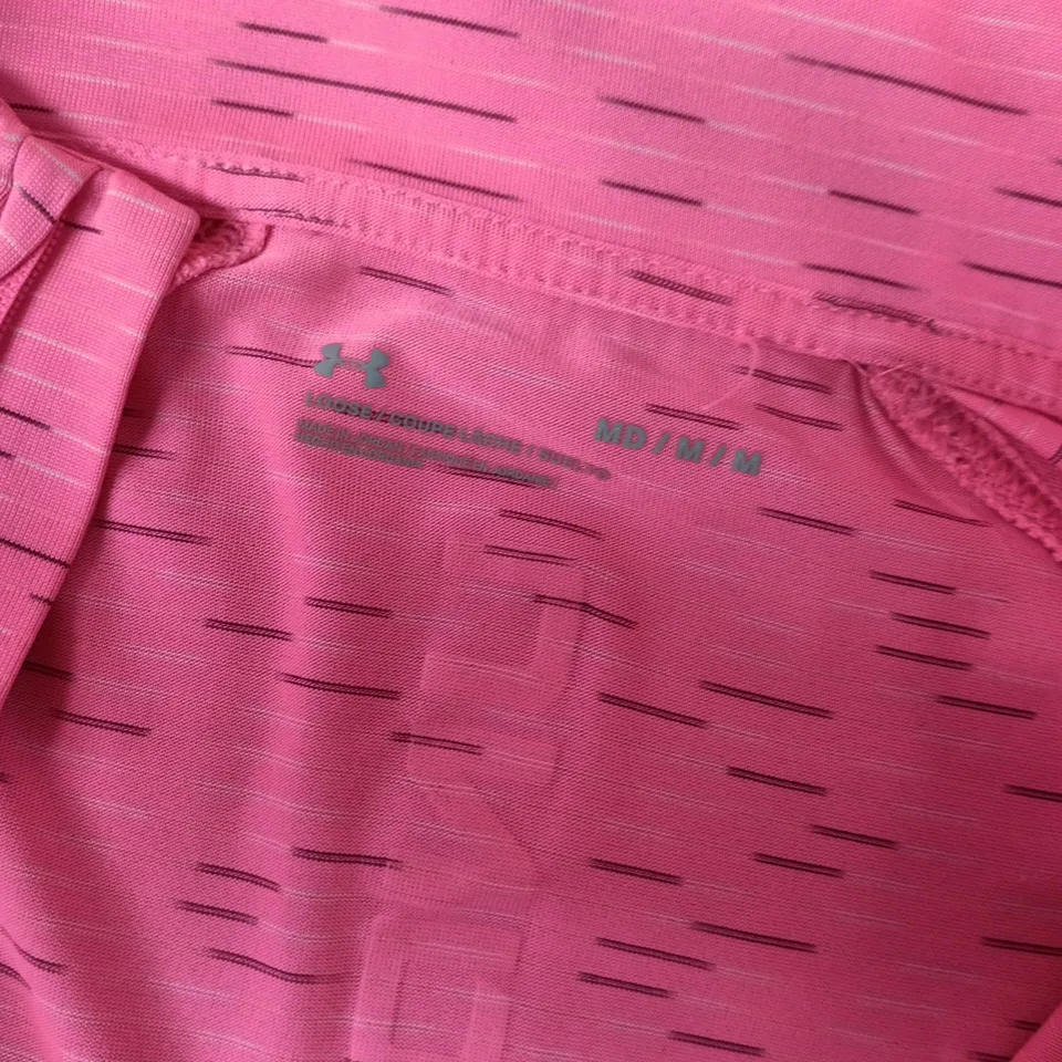 UNDERARMOUR HALF ZIP TOP IN PINK - MEDIUM