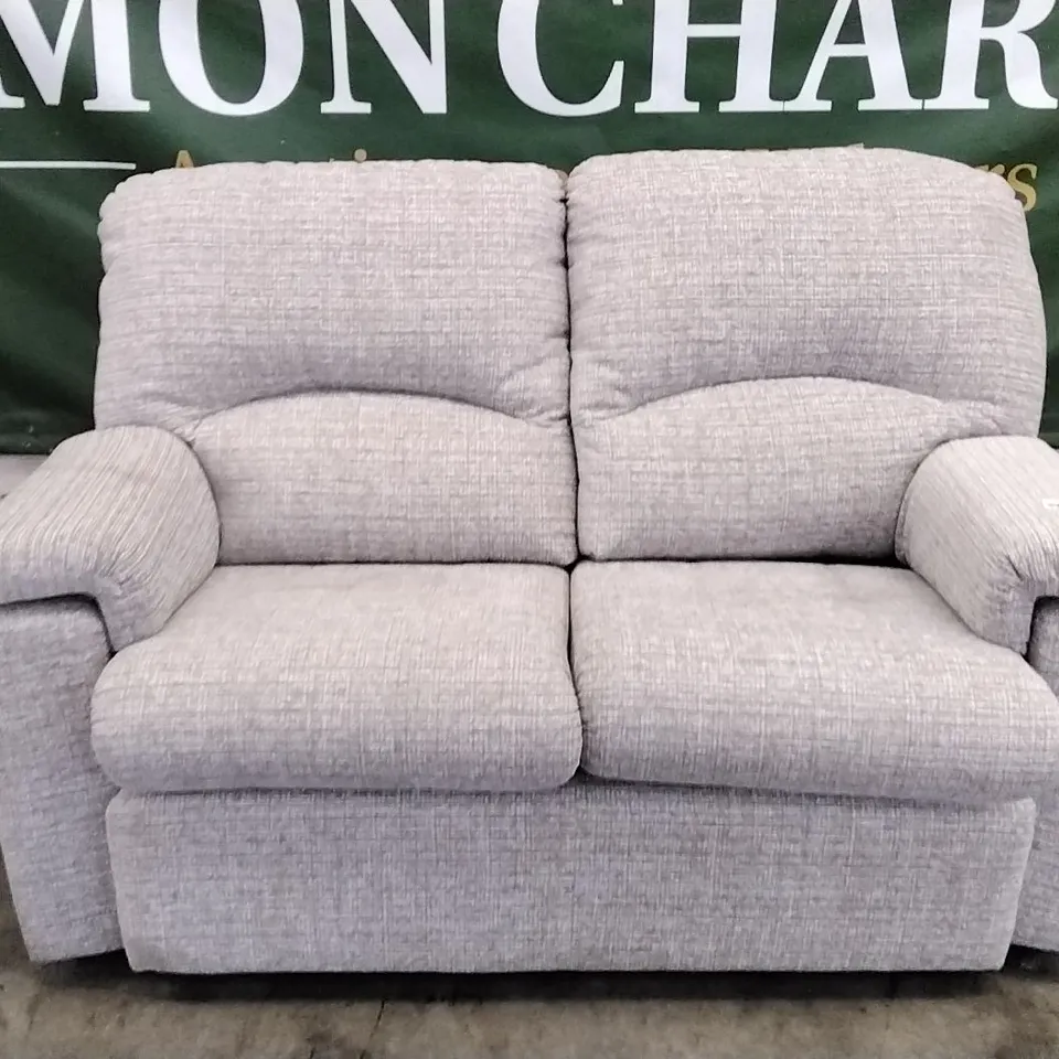 QUALITY BRITISH DESIGNED & MANUFACTURED G PLAN CHLOE C 2 SEATER SOFA LOOM SHALE FABRIC