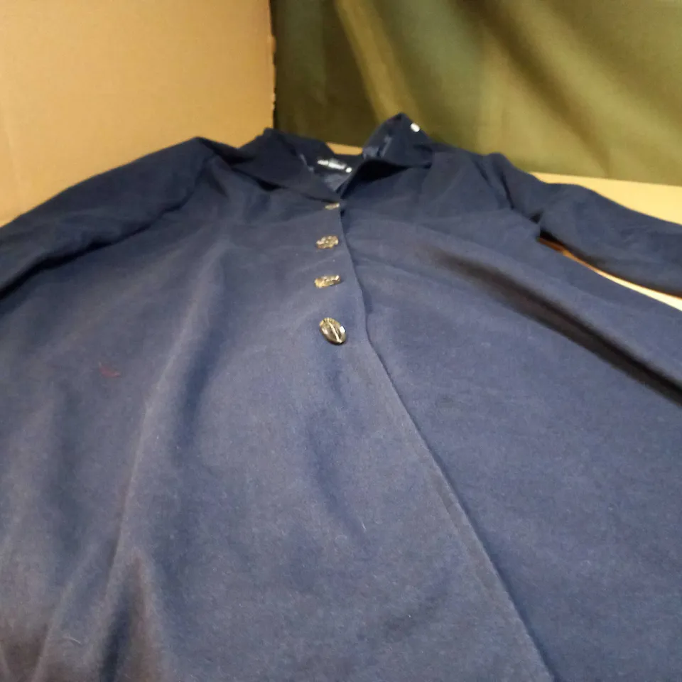 DESIGNER NAVY WOMENS OVER COAT - 3XL