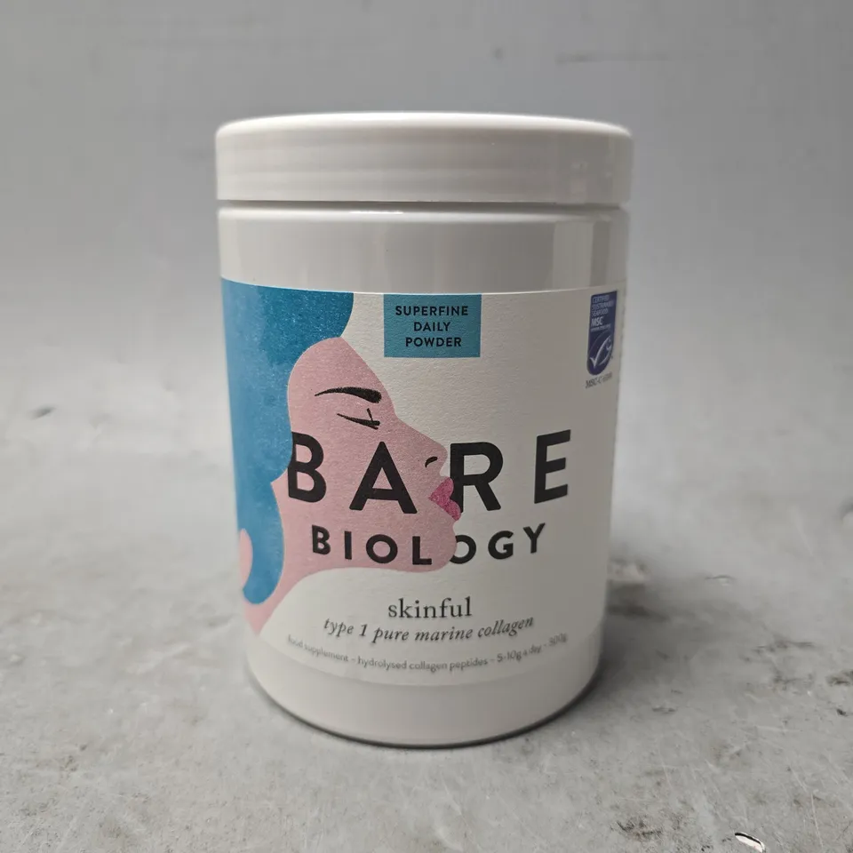 bare biology skinfull type 1 pure marine collagen 