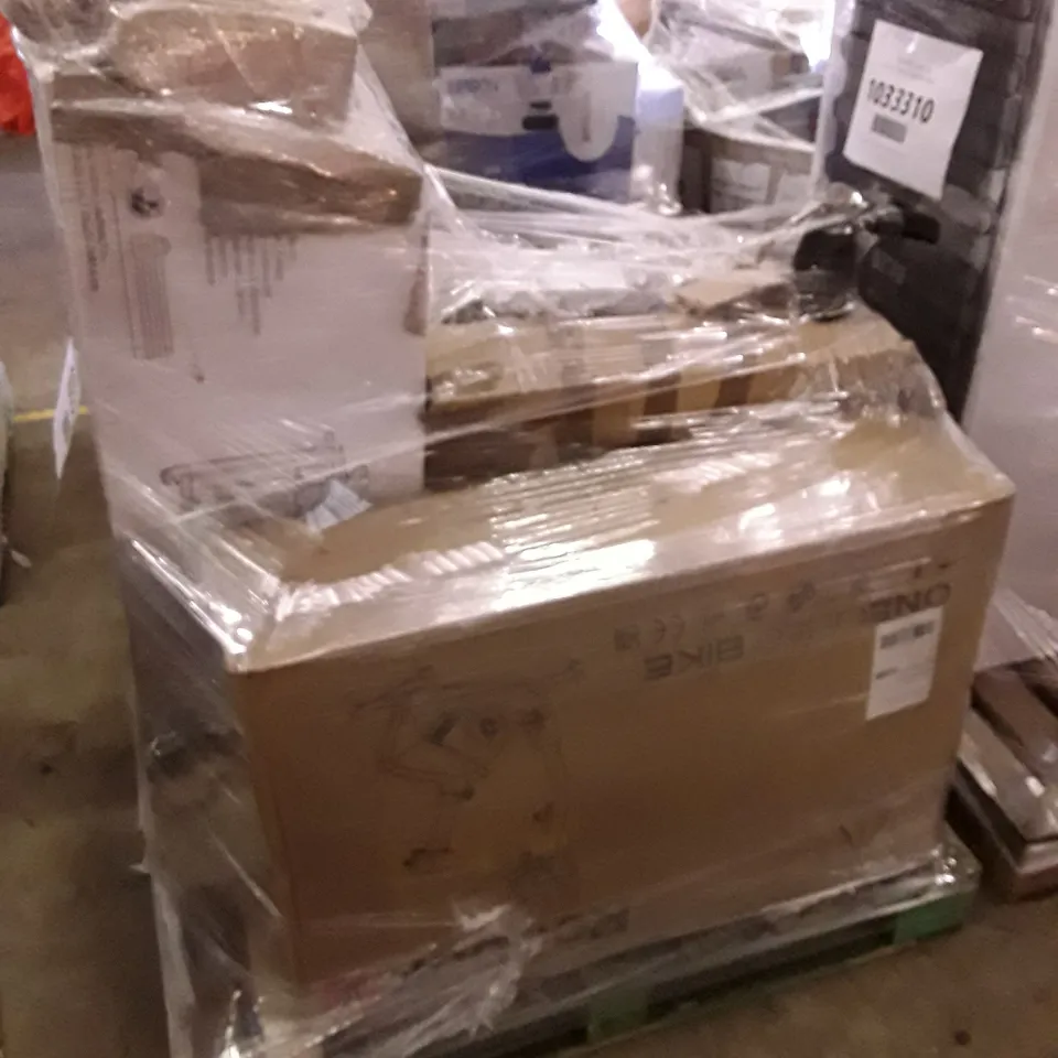 REEBOK GB50 EXERCISE BIKE, HYUNDAI 50 LITRE PORTABLE AIR COMPRESSOR, DRIVE MEDICAL BTR22BLK STEEL BARIATRIC CHAIR AND KETER BBQ SIDE TABLE UNITY XL - UNPROCESSED RAW RETURNS