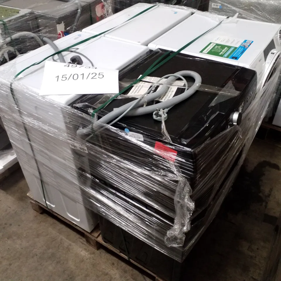 PALLET OF APPROXIMATELY 4 UNPROCESSED RAW RETURN WHITE GOODS TO INCLUDE;