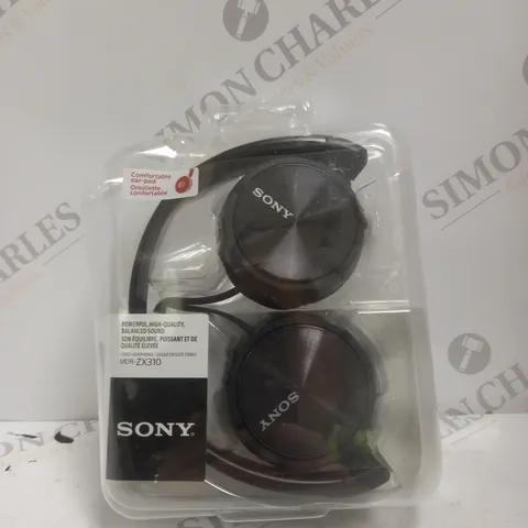 BOXED SONY MDR-ZX310 OVER-EAR HEADPHONES IN BLACK