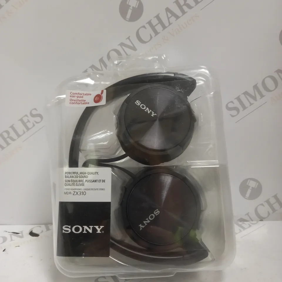 BOXED SONY MDR-ZX310 OVER-EAR HEADPHONES IN BLACK