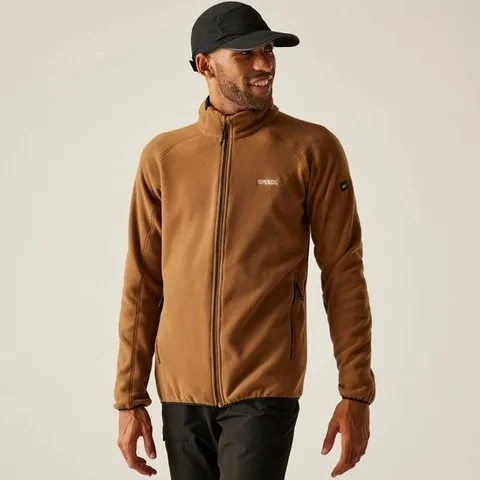 REGATTA MEN'S HADFIELD FULL ZIP FLEECE | NUT BROWN 4XL