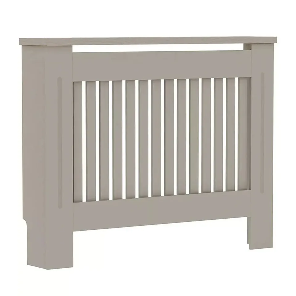 BOXED NEO MEDIUM GREY DECORATIVE WOODEN RADIATOR COVER (1 BOX)