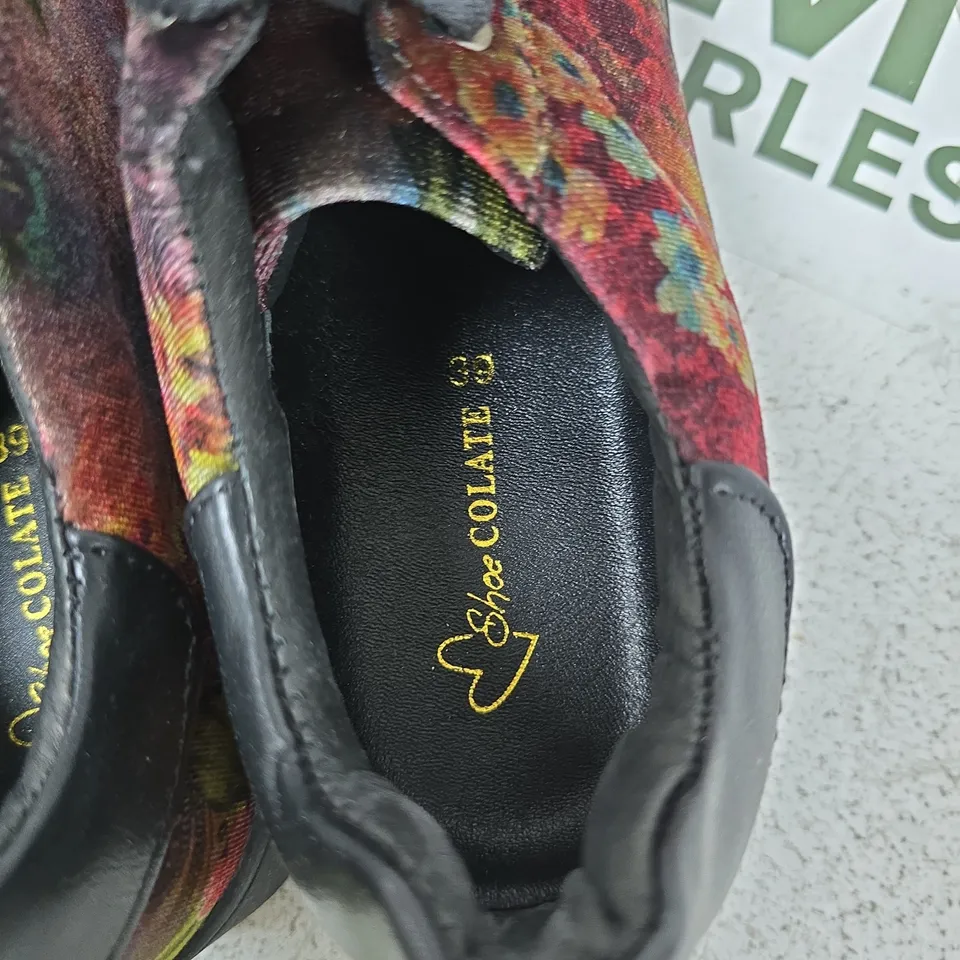SHOECOLATE FLORAL PRINT SNEAKERS – UK 6 (EU 39)