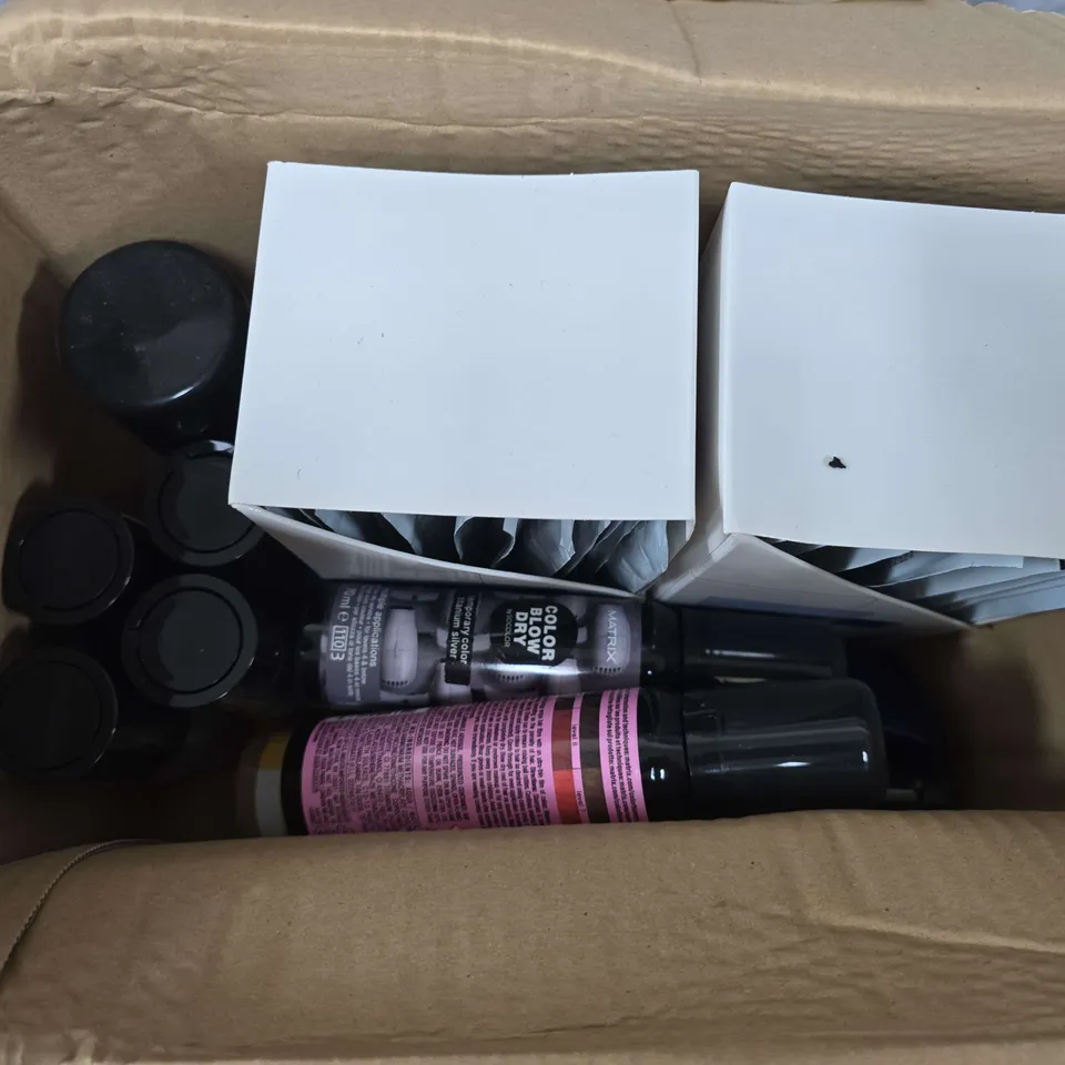 APPROXIMATELY 10 ASSORTED MATRIX PRODUCTS TO INCLUDE PROTOPAK SOLUTIONIST, COLOUR BLOW DRY, IRON TAMER, ETC - COLLECTION ONLY