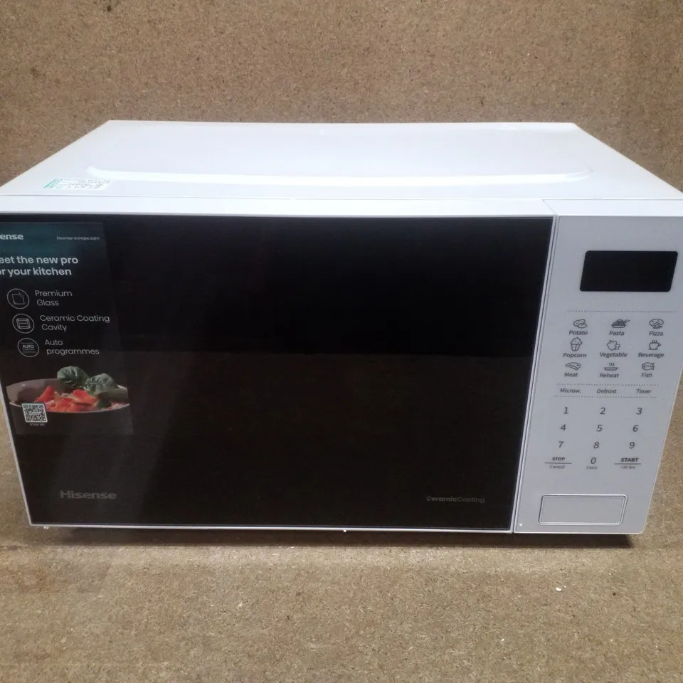 BOXED HISENSE H20MOWS4UK MICROWAVE OVEN - WHITE