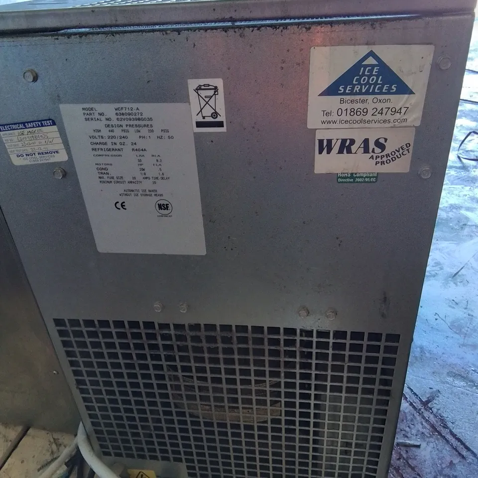 CORNELIUS COMMERCIAL ICE MAKER Model WCF712-A