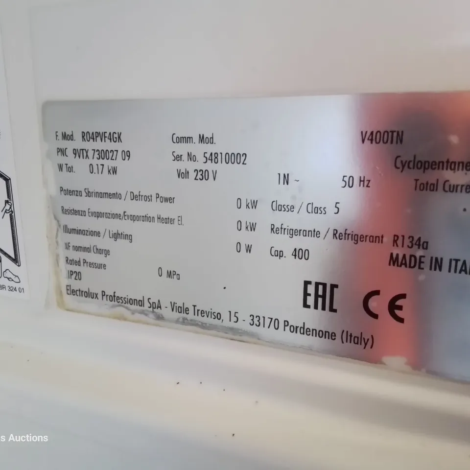 ELECTROLUX TALL COMMERCIAL FRIDGE Model RO4PVF-4GK