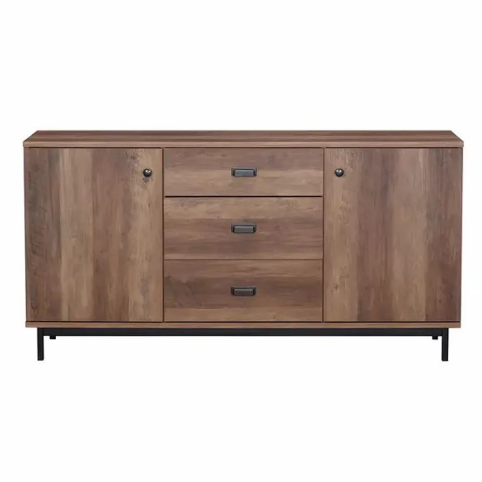 BOXED FULTON RUSTIC PINE LARGE SIDEBOARD
