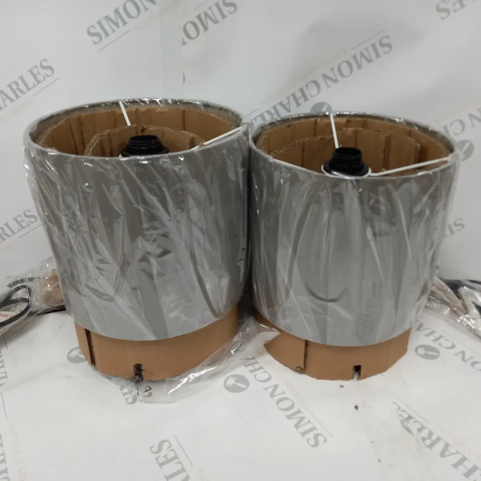 SET OF 2 HAMMER METAL TOUCH TABLE LAMPS  RRP £55