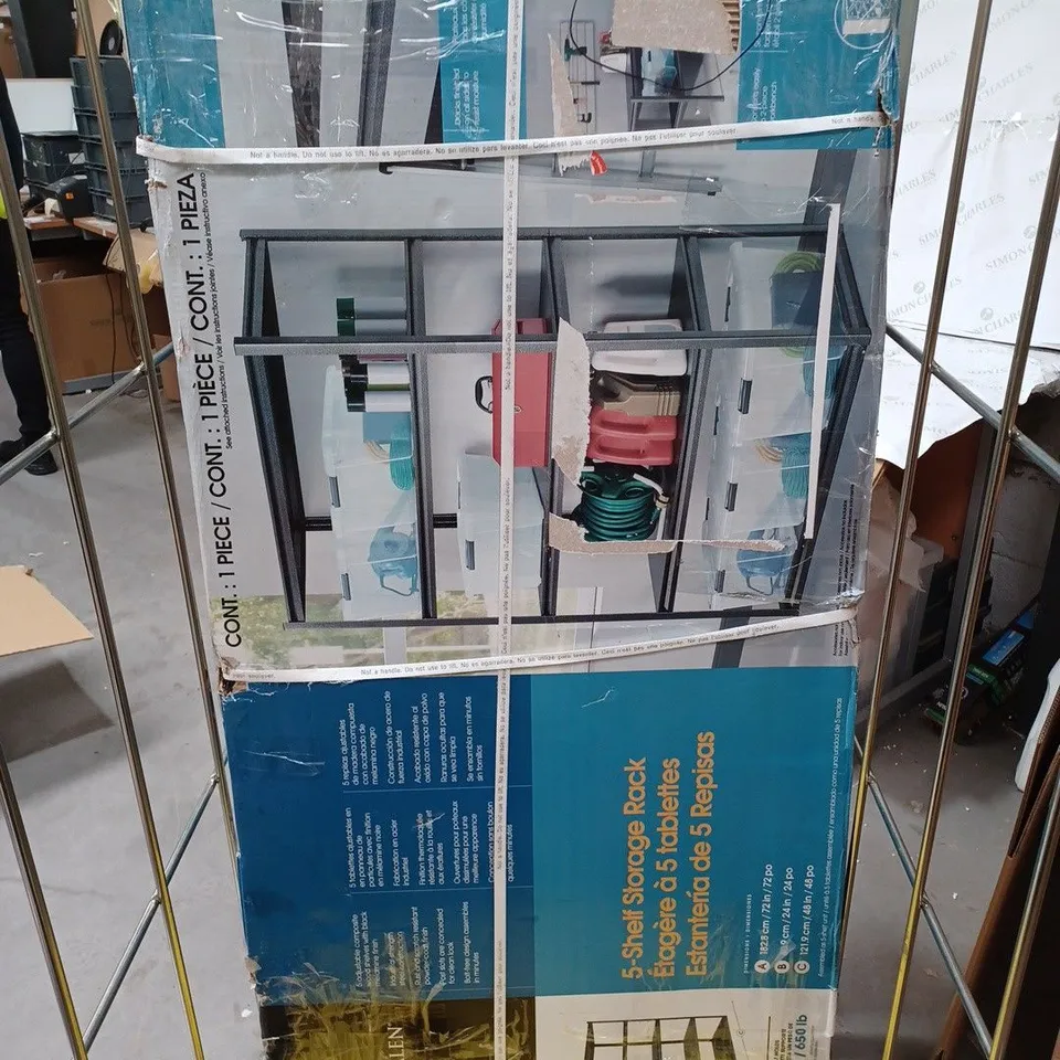 WHALEN 5-SHELF STORAGE RACK - COLLECTION ONLY