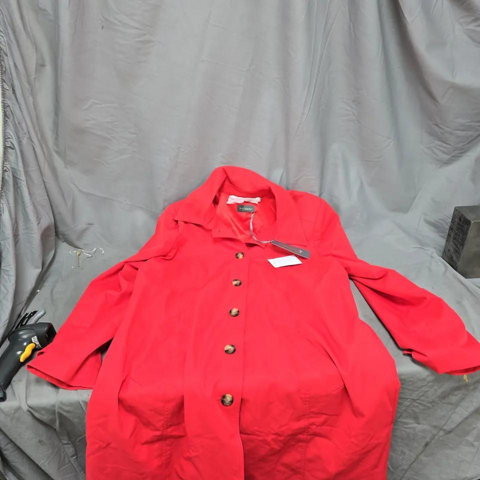RUTH LANGFORD RED COAT, UK 16 (US 12)