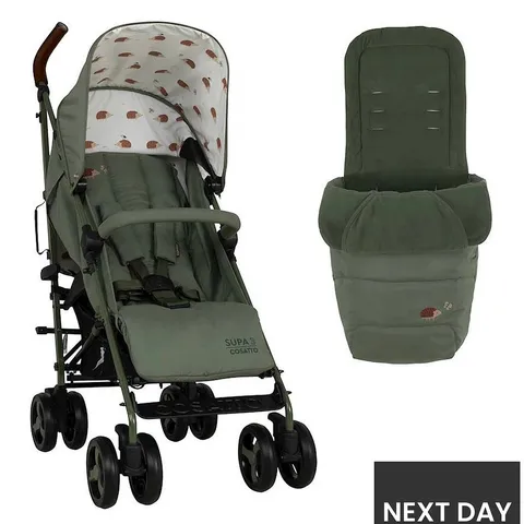 COSATTO SUPA 3 STROLLER WITH FOOTMUFF (0-25KG) - HOGLET