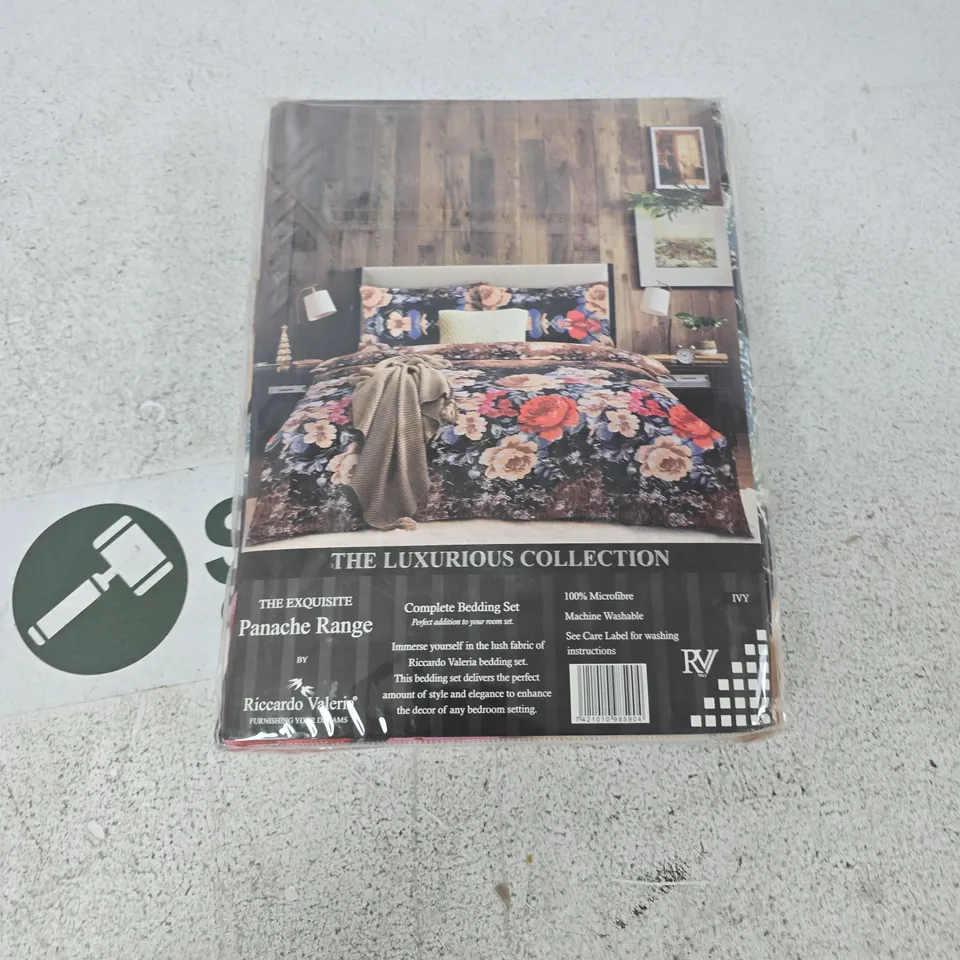 THE EXQUISITE PANACHE RANGE COMPLETE BEDDING SET – DOUBLE, THE LUXURIOUS COLLECTION BY RICCARDO VALERI