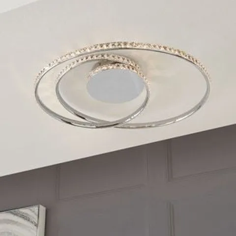 LAURA ASHLEY LUNA FLUSH 3 ARM CEILING LIGHT