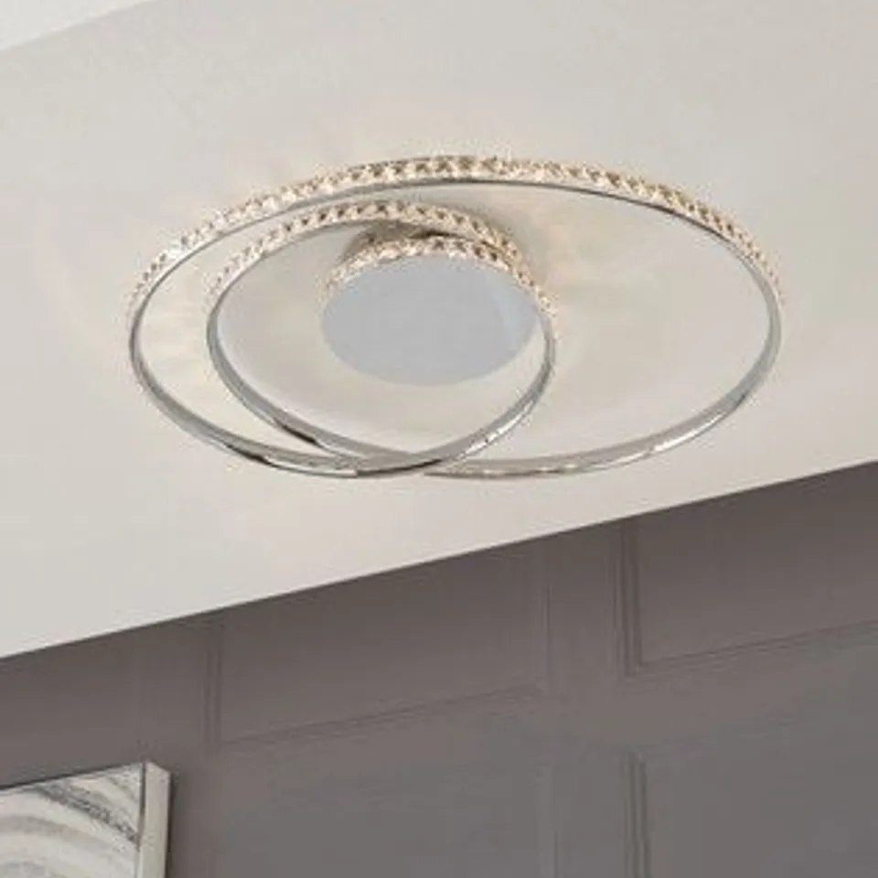 LAURA ASHLEY LUNA FLUSH 3 ARM CEILING LIGHT