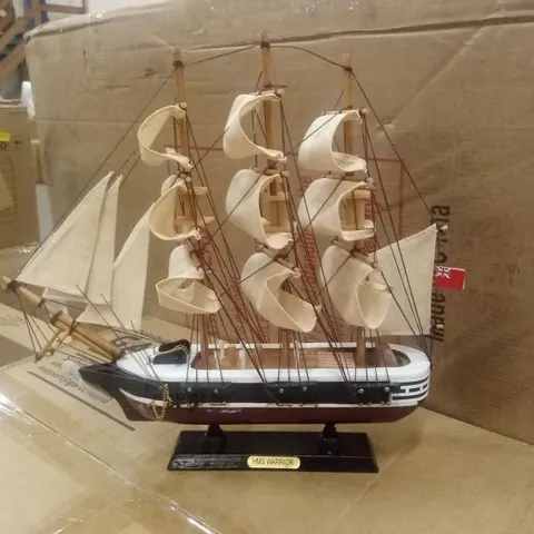 BOXED HMS WARRIOR MODEL