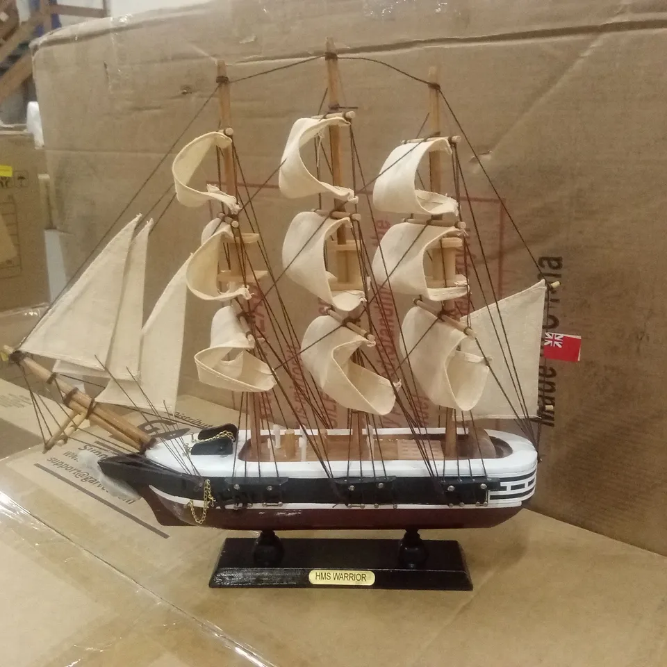 BOXED HMS WARRIOR MODEL