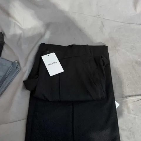 SAINT + SOFIA KELLER WIDE LEG PANT – BLACK – UK 14