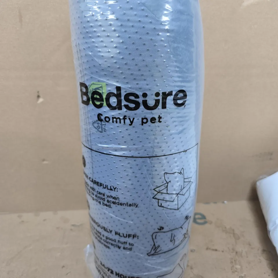 BEDSURE GREY SMALL PET BED FOR CATS AND DOGS