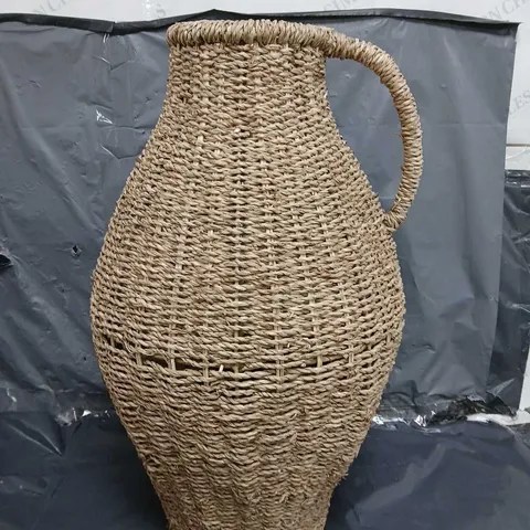 WOVEN VASE WITH HANDLE 52CM