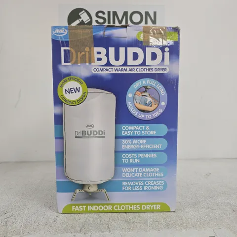 DRIBUDDI COMPACT WARM AIR CLOTHES DRYER – BOXED