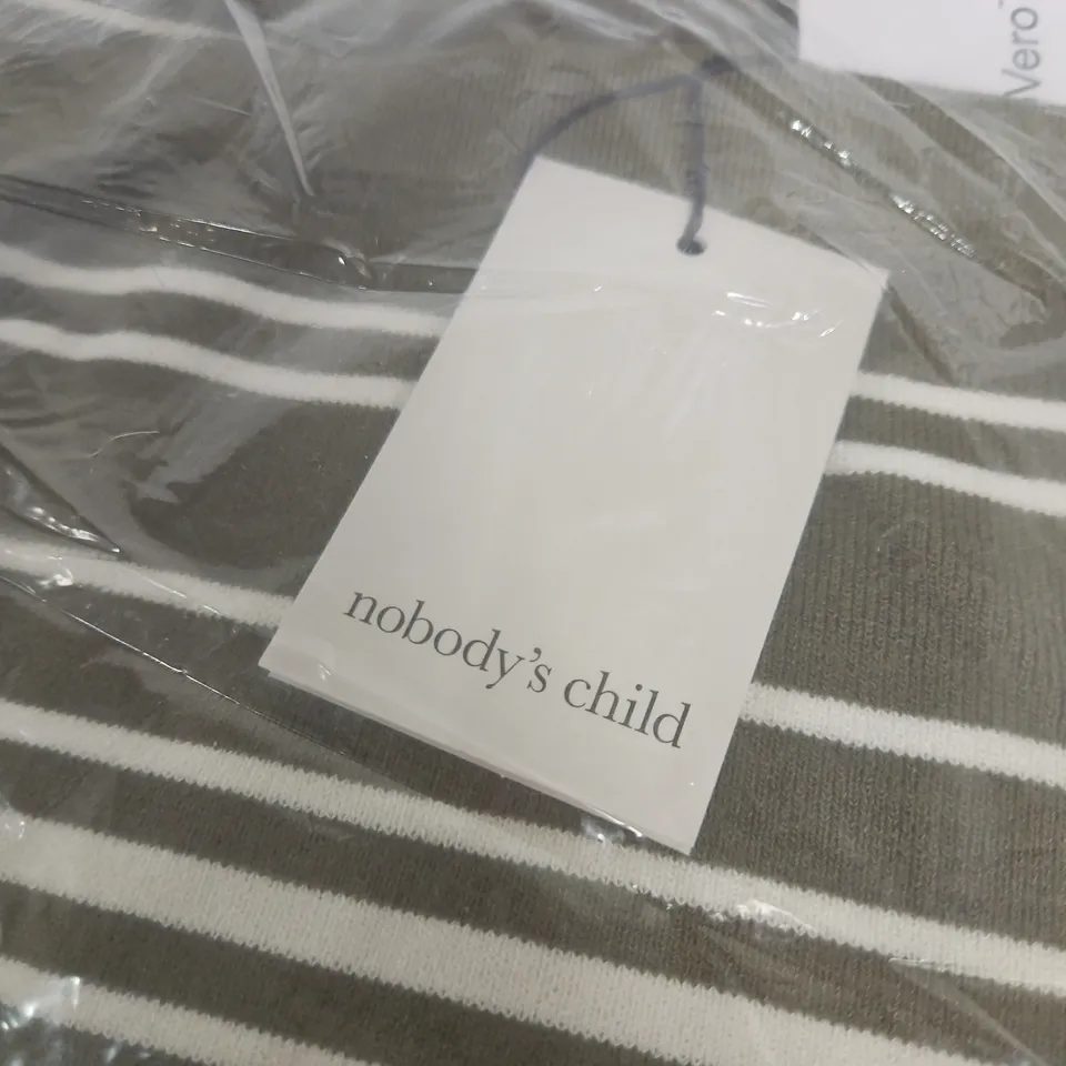 NOBODY'S CHILD KNITTED DRESS – GREEN, UK M (EU M) – BANDEAU KNIT