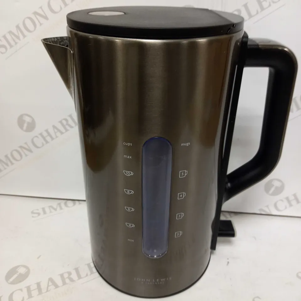 JOHN LEWIS GUNMETAL SIMPLICITY KETTLE 