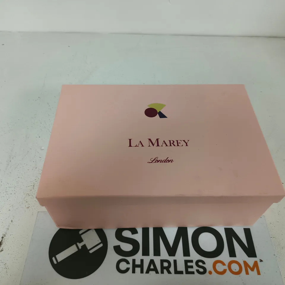LA MAREY LONDON SNAKE PRINT CLUTCH BAG WITH DUST BAG AND PRESENTATION BOX