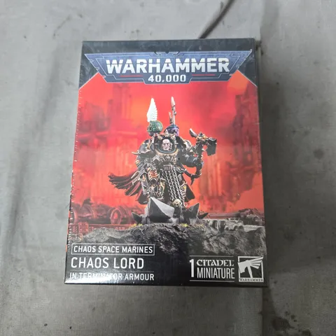 WARHAMMER 40,000 CHAOS LORD IN TERMINATOR ARMOUR – CITADEL MINIATURE (BOXED)
