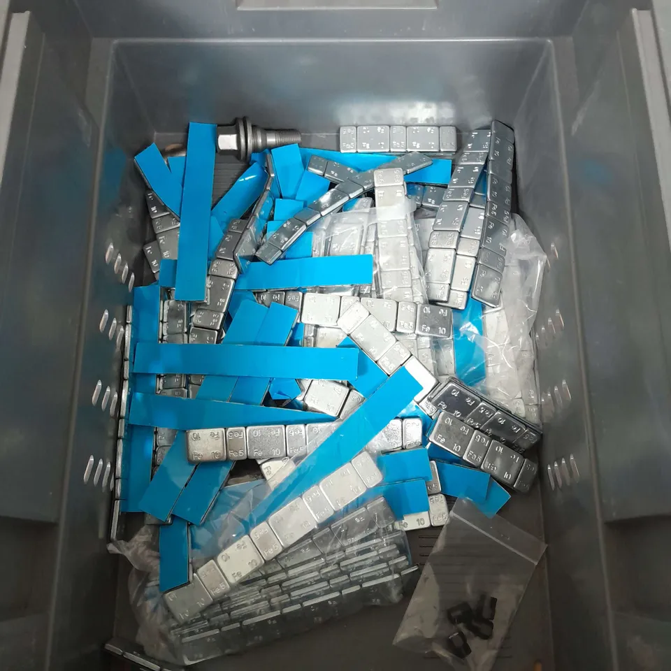 BOX OF WHEEL WEIGHTS  / COLLECTION ONLY 
