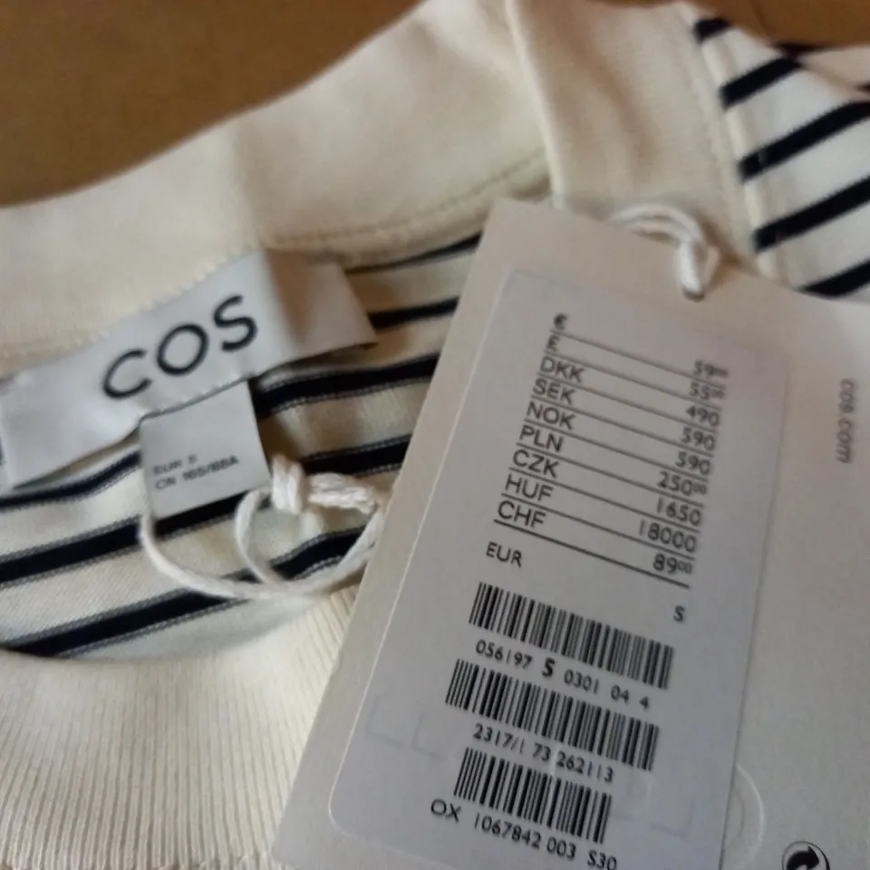 COS STRIPE LONGLINE T-SHIRT DRESS - EUR S