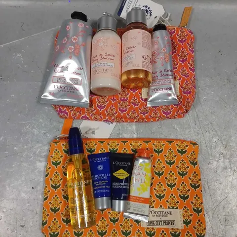 L'OCCITANE LOT OF APPROX 8 ASSORTED COSMETIC PRODUCTS TO INCLUDE - CHERRY BLOSSOM HAND CREAM - OSMANTHUS HAND CREAM - CHERRY BLOSSOM BATH & SHOWER GEL - ETC