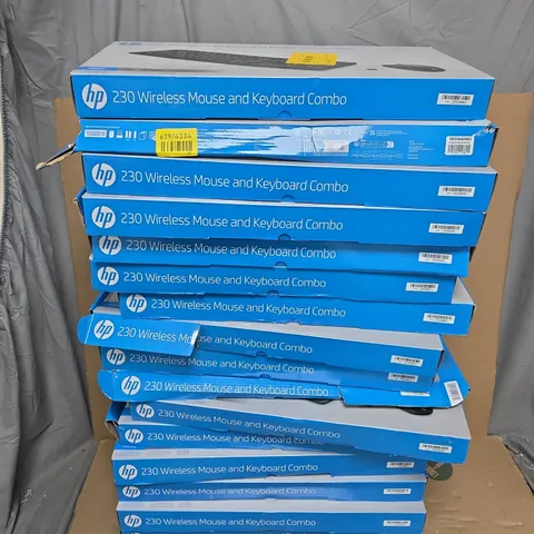 16 BOXED HP 230 WIRELESS MOUSE AND KEYBOARD COMBOS