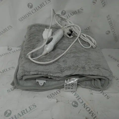 BOXED COZEE HOME HEATED BLANKET - GREY